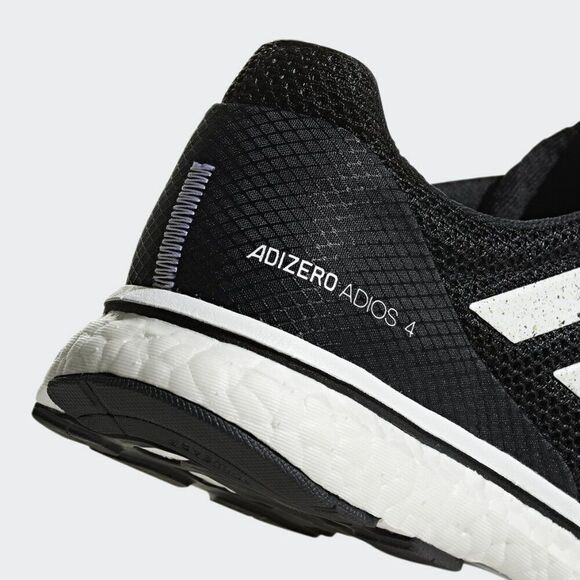 NEW in BOX Adidas Adizero Adios 4 Womens 12 US 11 US Mens 10.5 UK Black White main image 6